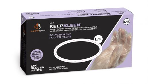 86-PD Superior Glove® KeepKleen® Polyethylene  Embossed Gloves (500-count)
